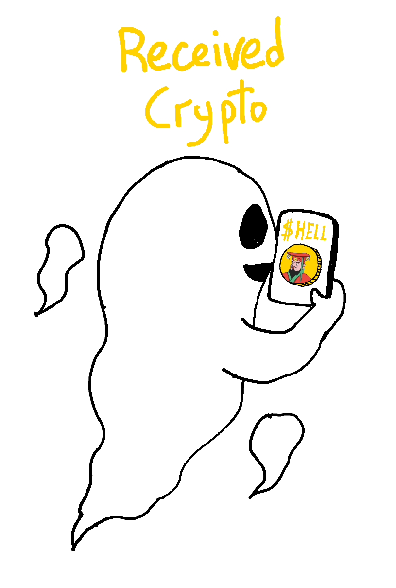 Received Crypto Hell Money Meme